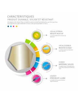 Plaque - Maison Sous Alarme Et Vidéosurveillance - Autocollante – Plaque De Maison PVC Adhésive 10 x 5 cm (Blanc écrit Bleu)