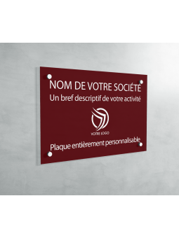 Plaque professionnelle Bordeaux à personnaliser | 30 x 20 cm