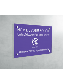 Plaque professionnelle en PVC JAUNE cabinet médical