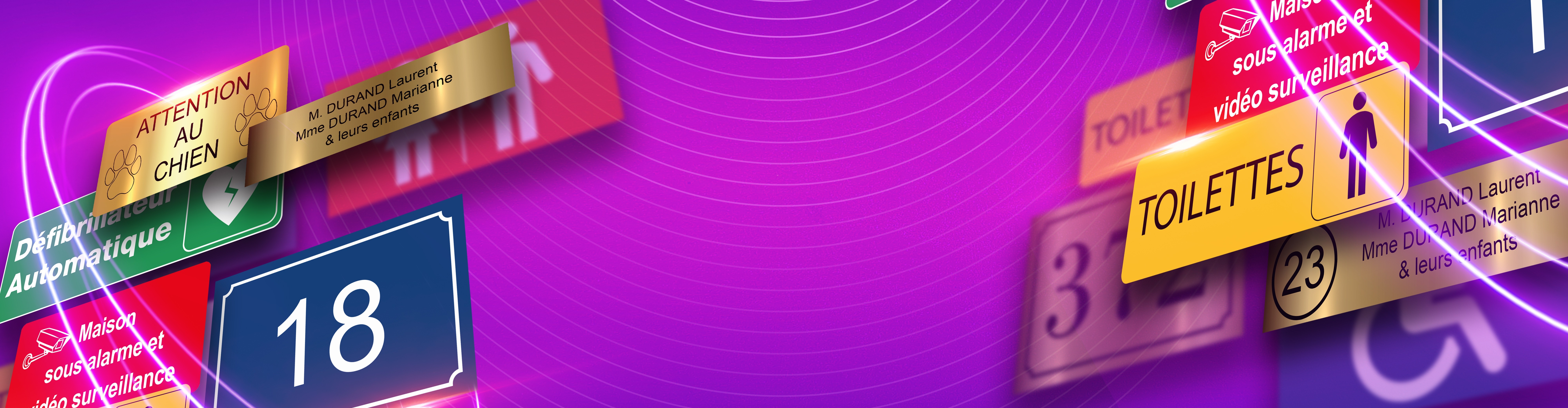 Plaques personnalisées