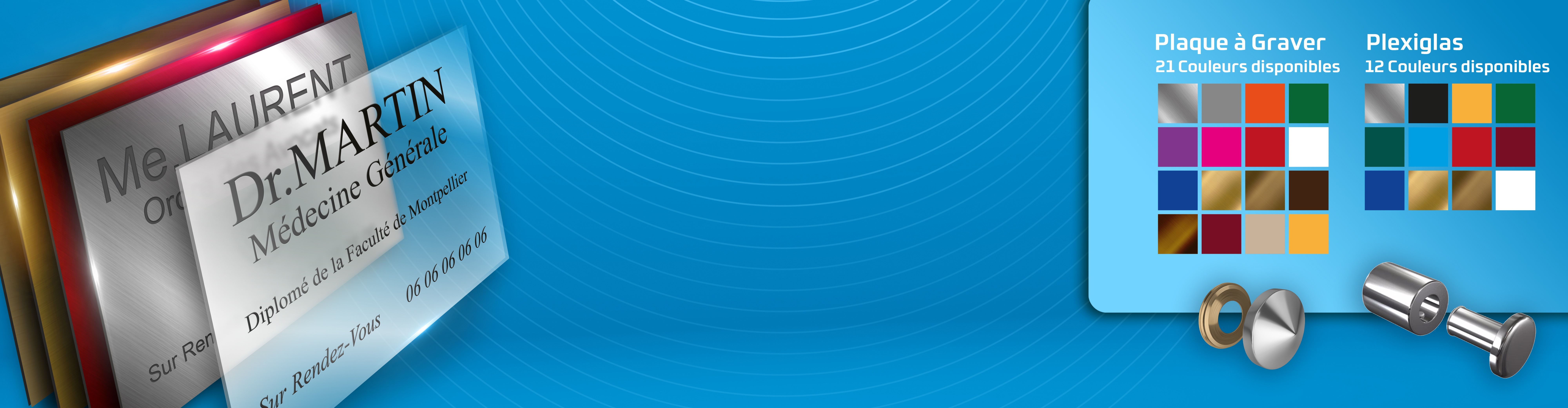 Plaques professionnelles